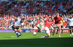 Matty Pearson sends in a shot