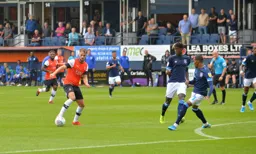 Andrew Shinnie about cut in and let fly with a spectacular effort to put the Town ahead