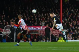James Collins lets fly from outside the box