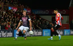 James Bree getting ready to defend against Said Benrahma once again