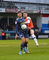 Sonny Bradley getting tight to Aleksander Mitrovic