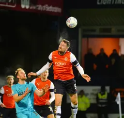 Sonny Bradley rises highest against Matt Clark