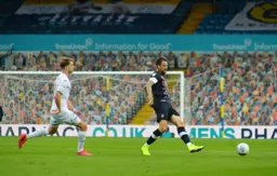 Sonny Bradley keeps the ball ticking over while Patrick Bamford pressures