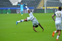 Kazenga LuaLua is head over heels with that effort