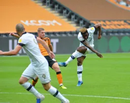 Kazenga LuaLua sends in a long range drive that will secure the three points