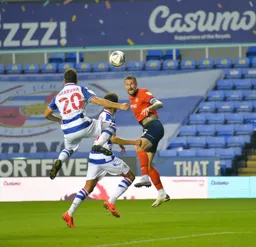 Sonny Bradley wins an attacking header