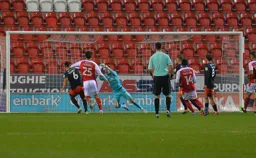 Simon Sluga makes a smart save