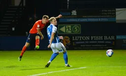James Collins lets fly