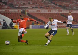 Kiernan Dewsbury-Hall shoots before Sammy Ameobi can intervene