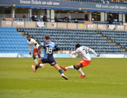 Kazenga LuaLua puts the Town front with the second goal