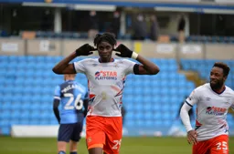 Elijah Adebayo clebrates his goal