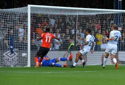 No doubt about who scored this goal. Elijah Adebayo puts the Town 3 nil up inside 23 minutes