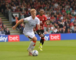 James Bree looking to take the ball down the line