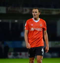 Kal Naismith in action for Luton Town vs Middlesbrough