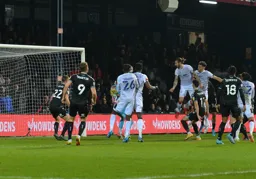 Glen Rea has a go at goal from the back stick