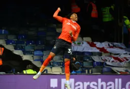 Gabe Osho wheels away celebrating, but it's Allan Campbell who gets awarded the goal