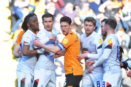 Peter Kioso, Dan Potts, Luke Berry and Jordan Clark ready to attack a set piece