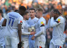 Jordan Clark giving James Bree strict instructions about which corner to hit from the free kick