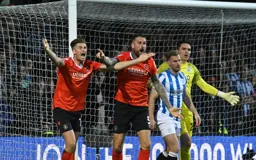 Sonny Bradley and Reece Burke can't believe a decision has gone against them