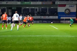 Luke Berry scores the Town`s last minute eqaliser