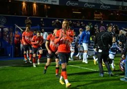 Carlton Morris enters the field