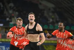 His shirt removed Reece Burke celebrates his goal with James Bree and Cameron Jerome