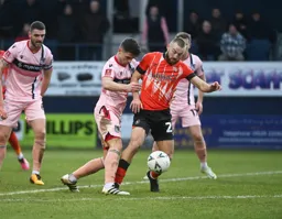 Allan Campbell shields the ball