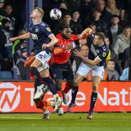 Fred Onyedinma is squeezed out by his former team mates