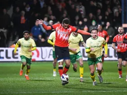 Carlton Morris seems to balance the ball on his instep