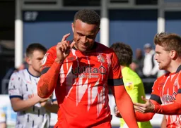 Missed it by that much is what Carlton Morris seems to be indicating