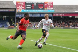 Fred Onyadinma makes a run towards the penalty area
