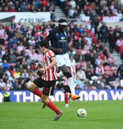 Elijah Adebayo skips past Luke O`Nien