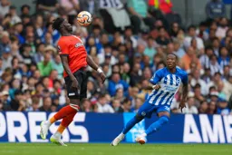 Elijah Adebayo controlling on his chest