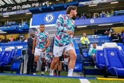 Tom Lockyer leads out the team for the warm up