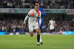 Carlton Morris chases down the ball