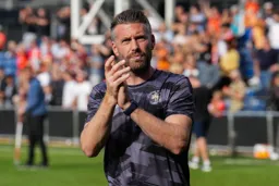 Rob Edwards thanks the crowd