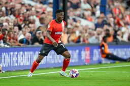 Chedozie Ogbene looks for support