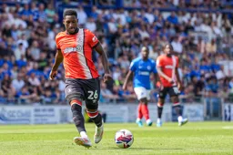 Shandon Baptiste moves towards the ball