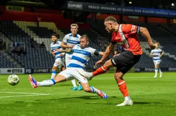 Carlton Morris takes a shot at goal
