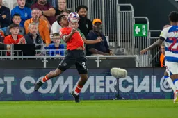 Reuell Walters brings the ball under control