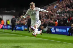 Alfie Doughty hits one on the volley