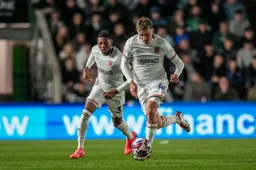 Alfie Doughty moves forward with Zack Nelson in support