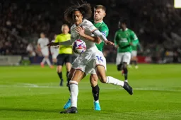 Tahith Chong is grabbed from behind