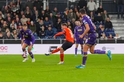 Jordan Clark scores the Town`s first goal