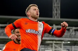 Jordan Clark has just scored the Town`s first goal