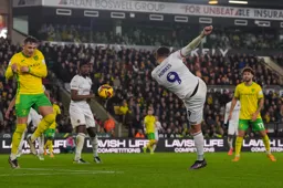 Carlton Morris hits one on the volley