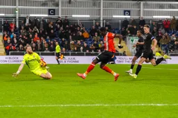 Elijah Adebayo sees his shot saved