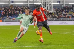 Elijah Adebayo looks to win this battle