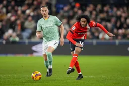 Tahith Chong clips the ball forward
