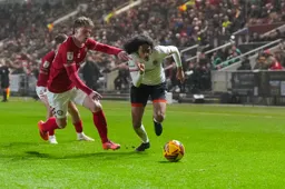 Tahith Chong flies down the wing